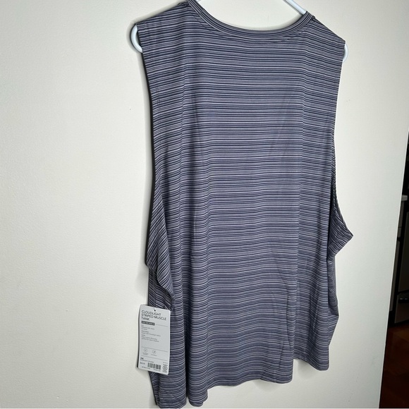 Athleta Women’s Cloudlight Stripe Muscle Tank Top Plus Size 3x Purple/blue Gym - Picture 8 of 9